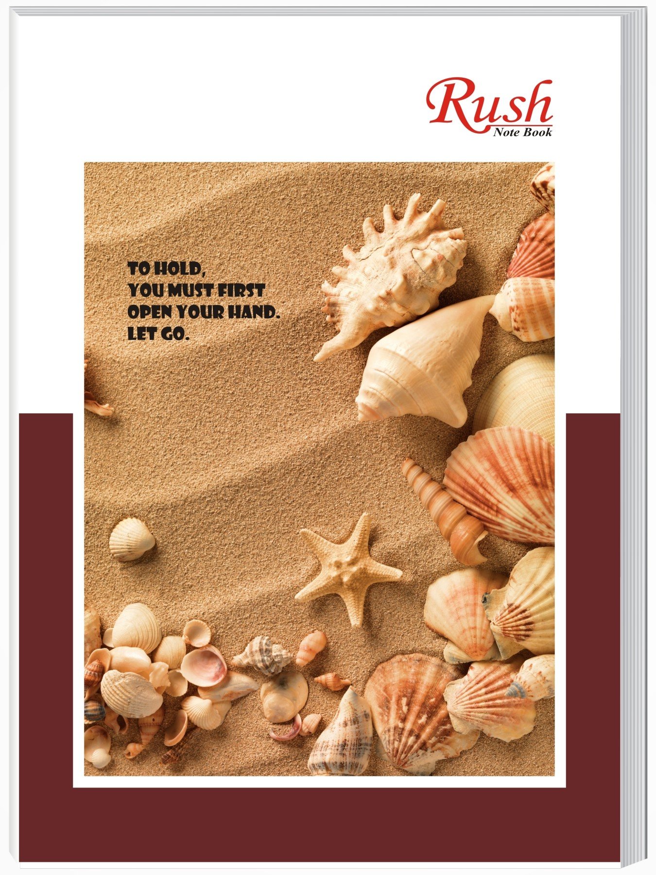 Rush 240 Pages Premium A4 Notebook - Unruled (Plain)