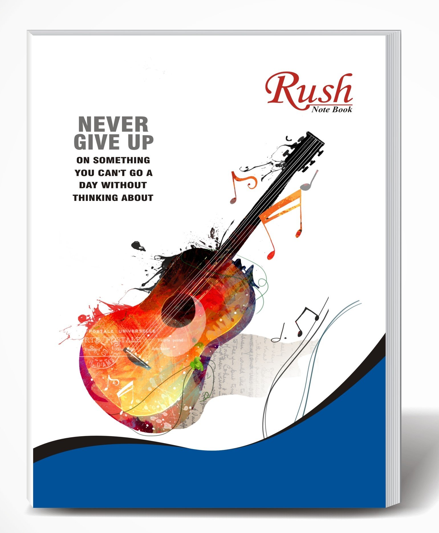 Rush 168 Pages Jumbo (24x18 cm) Notebook - 4 Line with Gap (English)
