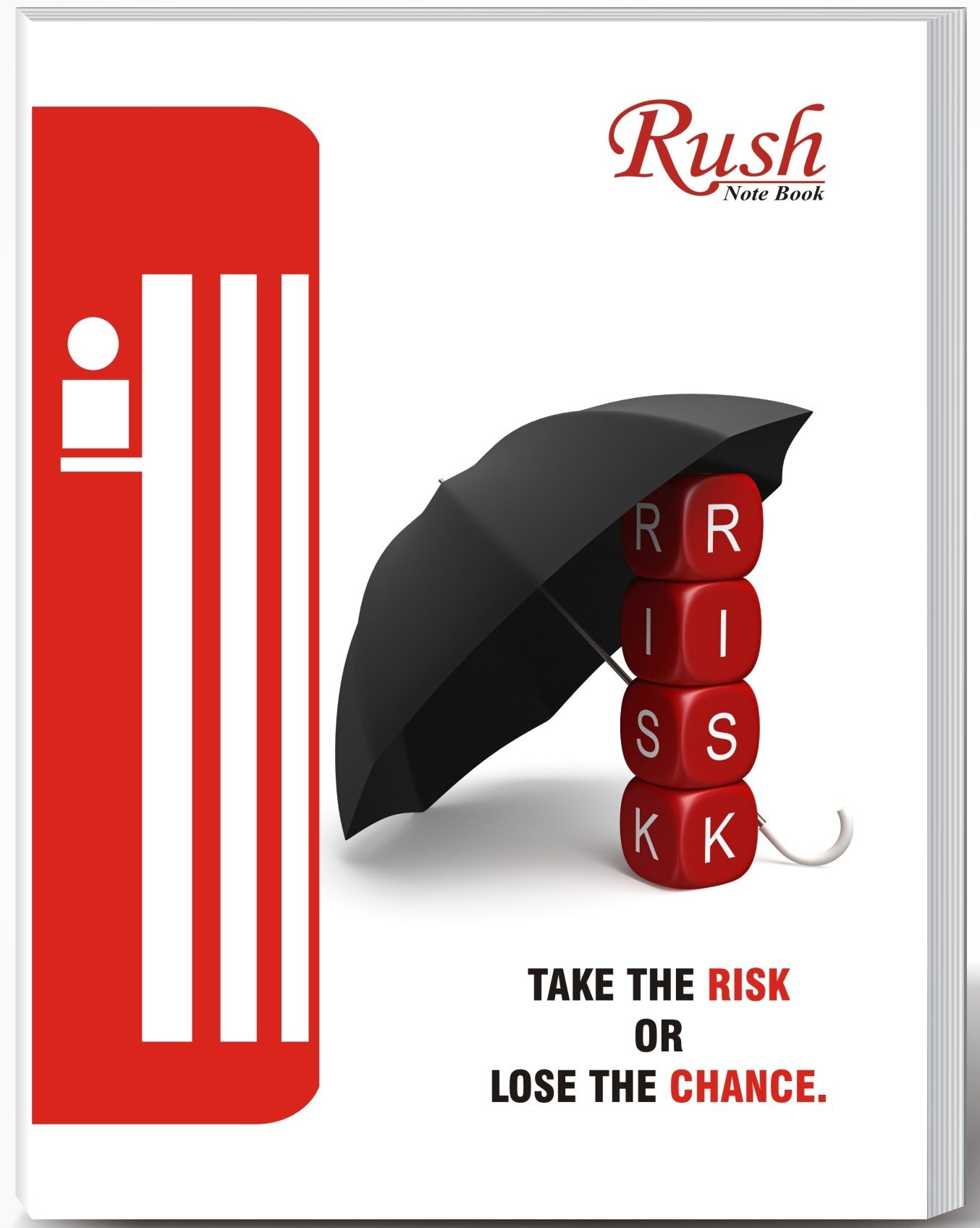 Rush 168 Pages Jumbo (24x18 cm) Notebook - Interleave with English