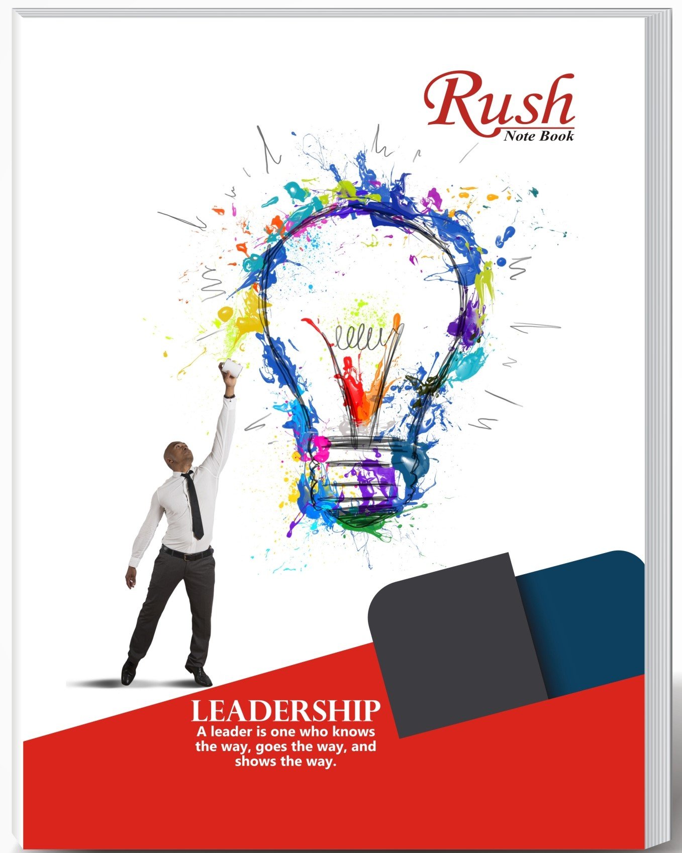 Rush 68 Pages Jumbo (24x18 cm) Notebook - Mix 3 in 1