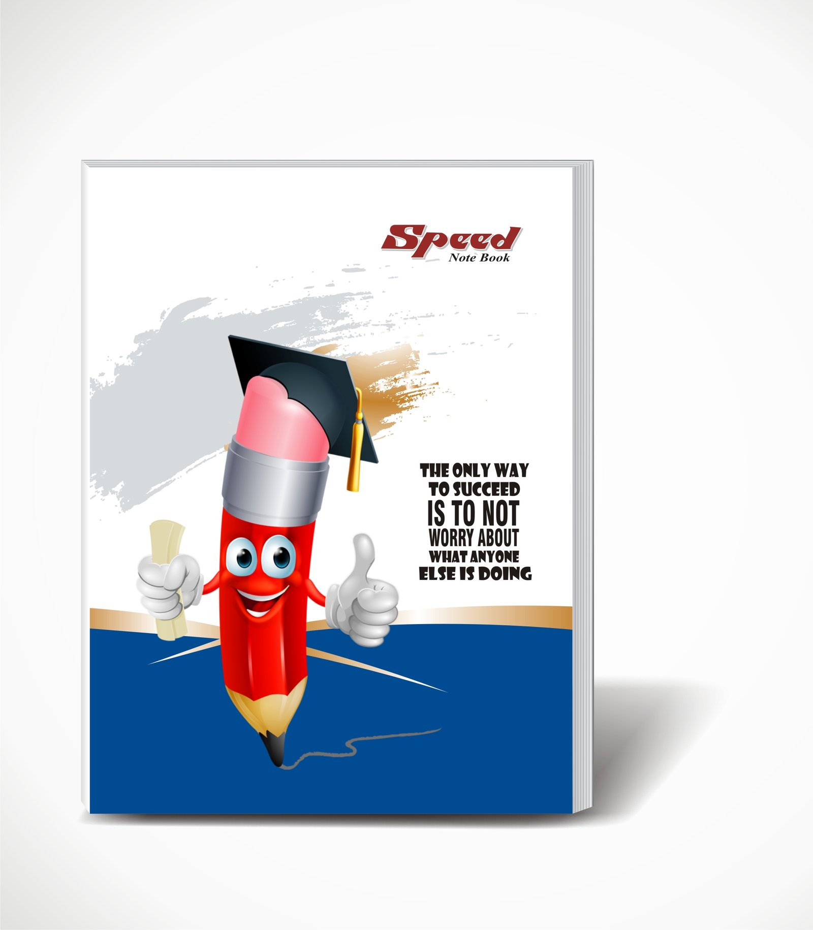 Speed 72 Pages Semi Rough Short (21x16 cm) Notebook - Single Line Ruled